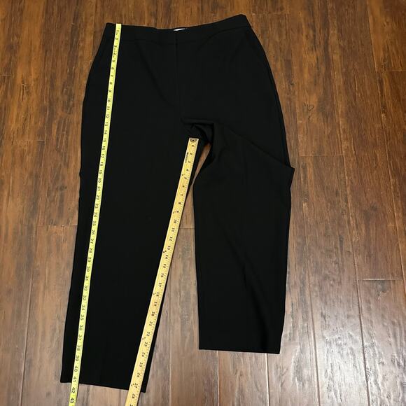 ANTHROPOLOGIE EXQUISE Trouser Pants Black HR Straight Leg Preppy NWT - Picture 15 of 16